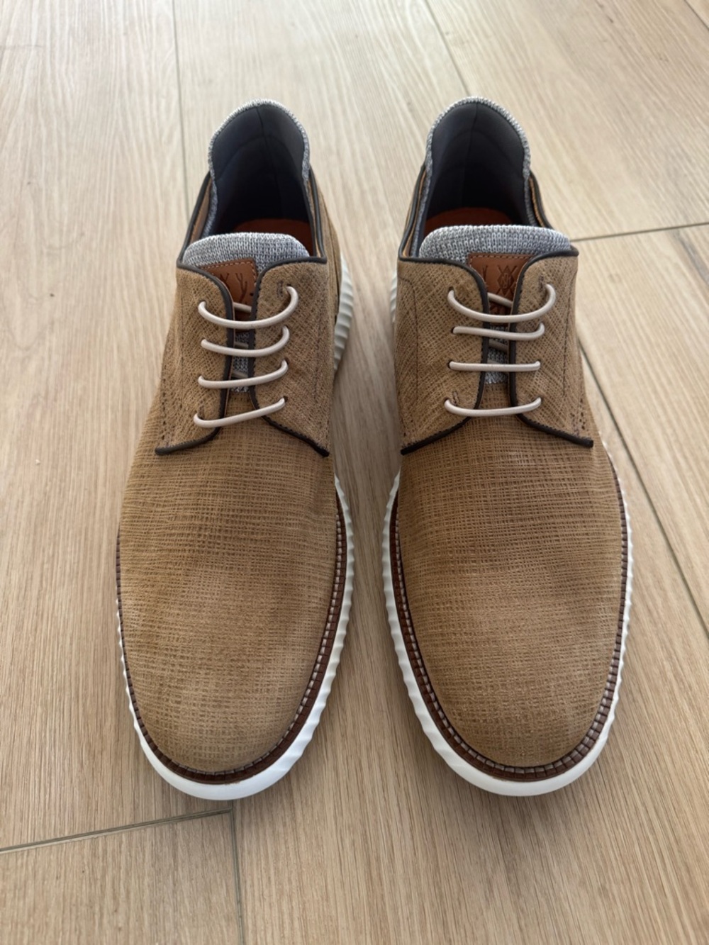 Martin Dingman Tan Textured Shoes
